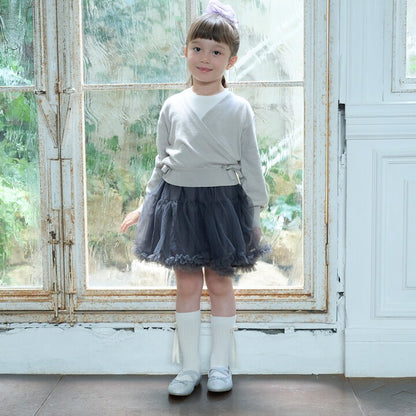 日本童裝 pe#main 芭蕾針織短上衣 80-130cm 女童款 秋季 TOPS