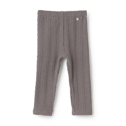 日本童裝 pe#main [乳木果油處理]提花緊身褲 80-130cm 女童款 秋季 PANTS