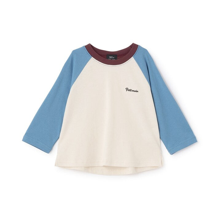 日本童裝 pe#main [有機棉] 插肩長袖上衣 80-130cm 男童款/女童款 秋季 TOPS