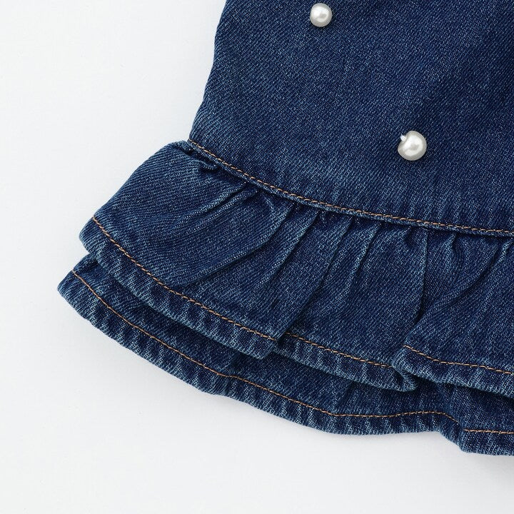 日本童裝 pe#main 花邊牛仔短裙 80-130cm 女童款 秋季 SKIRTS