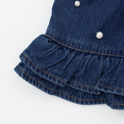 日本童裝 pe#main 花邊牛仔短裙 80-130cm 女童款 秋季 SKIRTS