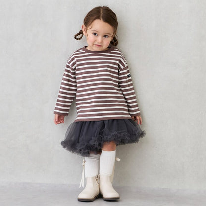 日本童裝 pe#main 食品防污 間條上衣 80-130cm 男童款 秋季 TOPS