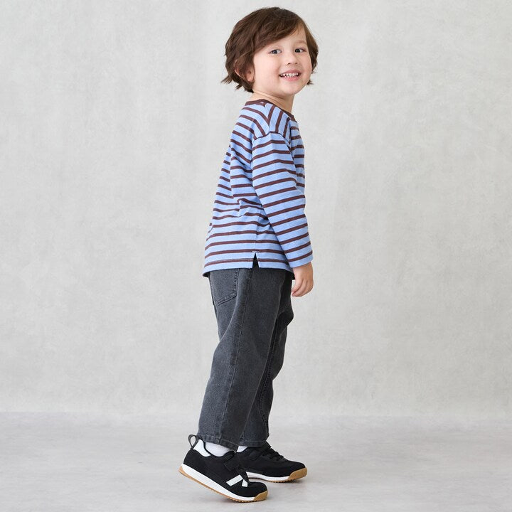日本童裝 pe#main 食品防污 間條上衣 80-130cm 男童款 秋季 TOPS
