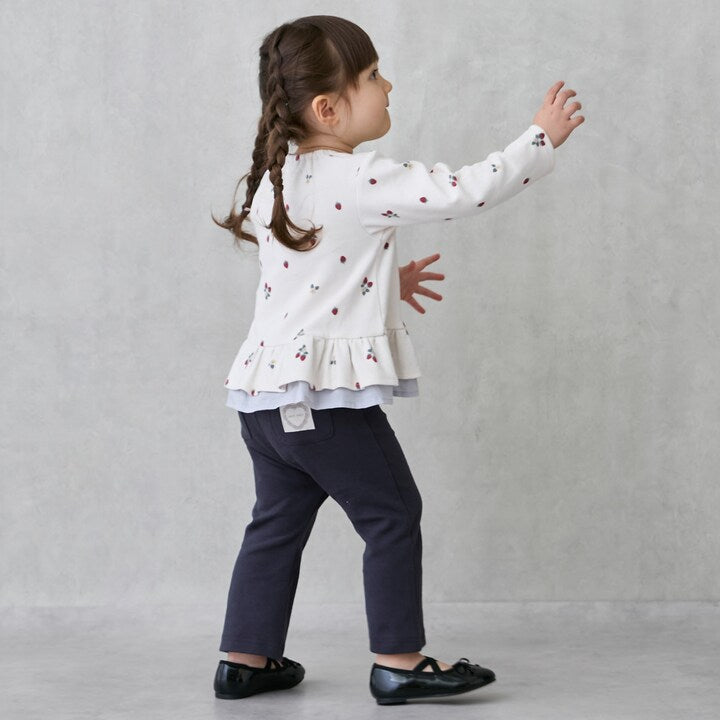 日本童裝 pe#main 【防污】喇叭褲 80-130cm 女童款 秋季 PANTS