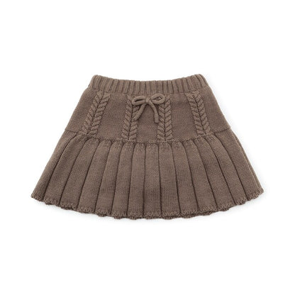 日本童裝 pe#main 針織百褶裙 80-130cm 女童款 冬季 SKIRTS