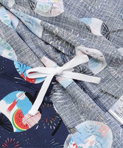 Japanese Ampersand Jinbei Pouch Japanese Kimono 80-140cm Boys Summer Other Brands Children's Clothing TOPS PANTS Japanese Summer Festival Special 