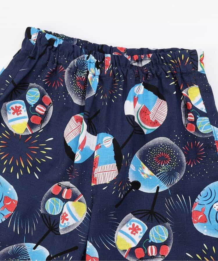 Japanese Ampersand Jinbei Pouch Japanese Kimono 80-140cm Boys Summer Other Brands Children's Clothing TOPS PANTS Japanese Summer Festival Special 