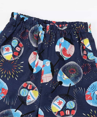 Japanese Ampersand Jinbei Pouch Japanese Kimono 80-140cm Boys Summer Other Brands Children's Clothing TOPS PANTS Japanese Summer Festival Special 