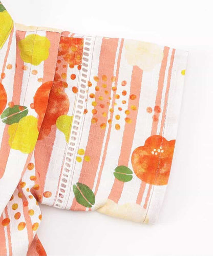 Japanese Ampersand Jinbei Ren Pouch Japanese Kimono 80-140cm Girls Summer Other Brands Children's Clothing TOPS PANTS Japanese Summer Festival Special 