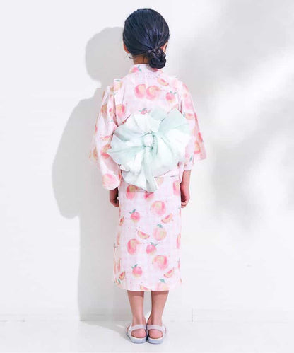 Japanese Ampersand 2Way Yukata with Pouch (80-140cm) Japanese Kimono for Girls (Summer Dresses from Other Brands) 