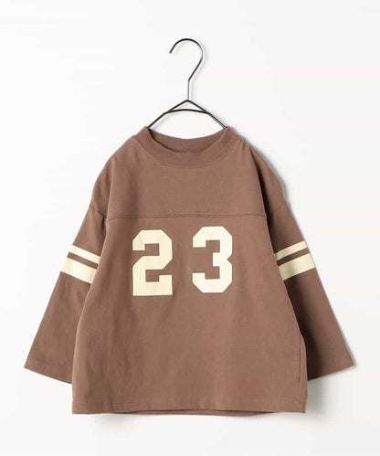 Japanese children's clothing p.prem#r sports style long-sleeved tops 80-140cm boys/girls summer TOPS 
