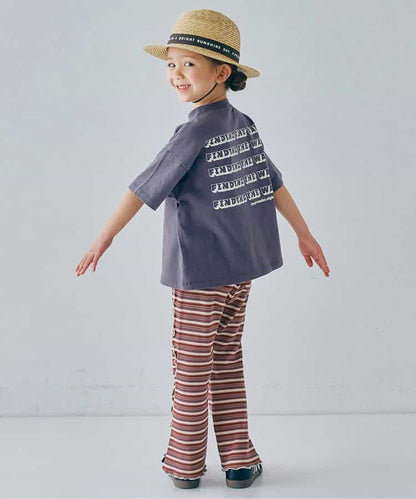 Japanese children's clothing p.prem#r letter print T-shirt 80-140cm boys/girls summer TOPS 