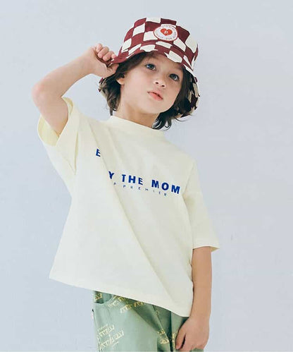 Japanese children's clothing p.prem#r letter print T-shirt 80-140cm boys/girls summer TOPS 