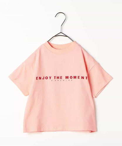 Japanese children's clothing p.prem#r letter print T-shirt 80-140cm boys/girls summer TOPS 
