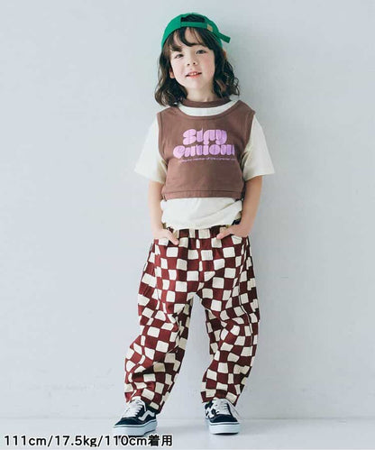 Japanese children's clothing p.prem#r vest T-shirt two-piece set 80-140cm boys/girls summer TOPS 