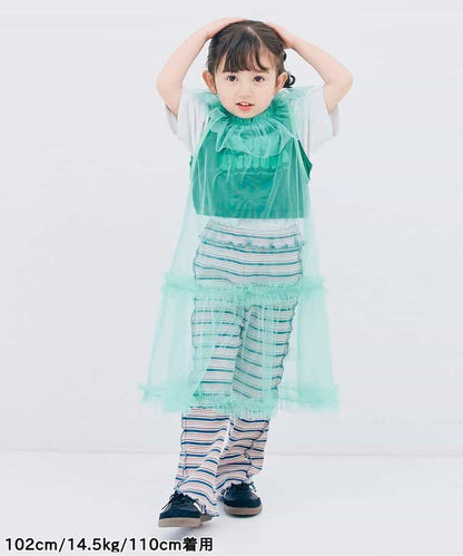 Japanese children's clothing p.prem#r vest T-shirt two-piece set 80-140cm boys/girls summer TOPS 