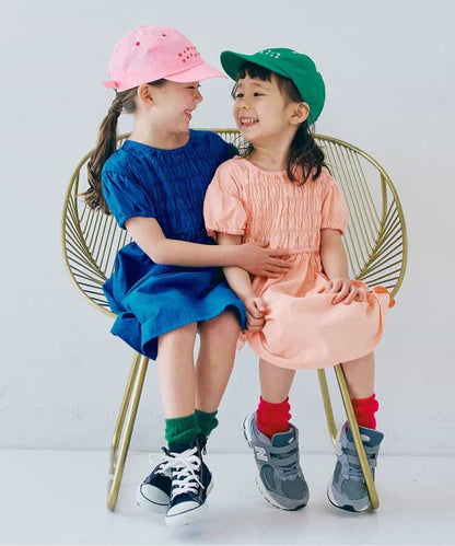 Japanese children's clothing p.prem#r cable pleated dress 80-140cm girls summer dresses 