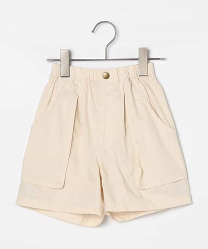 Japanese children's clothing p.prem#r 3D pocket work shorts 80-140cm boys/girls summer PANTS 