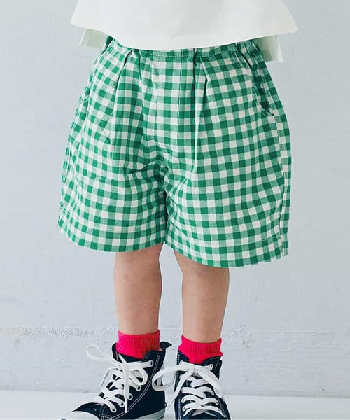 日本童裝 p.prem#r 格仔短褲 80-140cm 男童款/女童款 夏季 PANTS