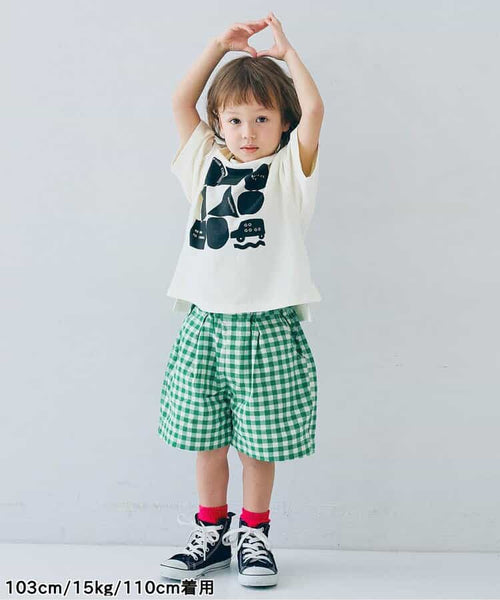 日本童裝 p.prem#r 格仔短褲 80-140cm 男童款/女童款 夏季 PANTS