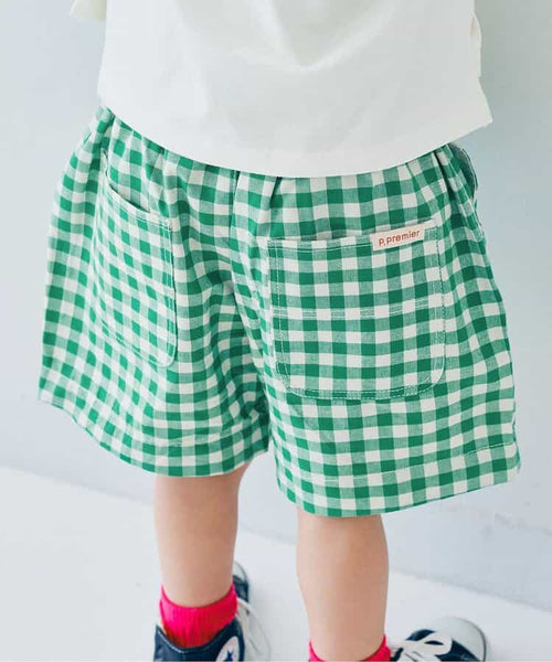 日本童裝 p.prem#r 格仔短褲 80-140cm 男童款/女童款 夏季 PANTS