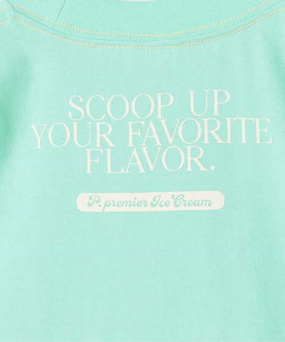 Japanese children's clothing p.prem#r ice cream print top 80-140cm boys/girls summer TOPS 