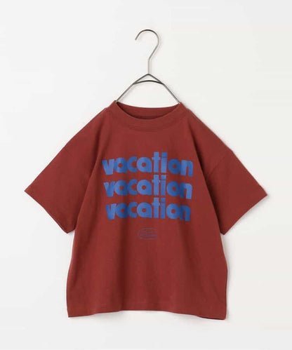Japanese children's clothing p.prem#r letter print short-sleeved top 80-140cm boys/girls summer TOPS 