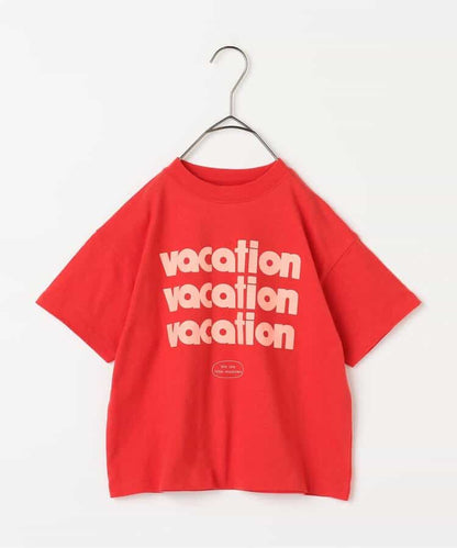 Japanese children's clothing p.prem#r letter print short-sleeved top 80-140cm boys/girls summer TOPS 