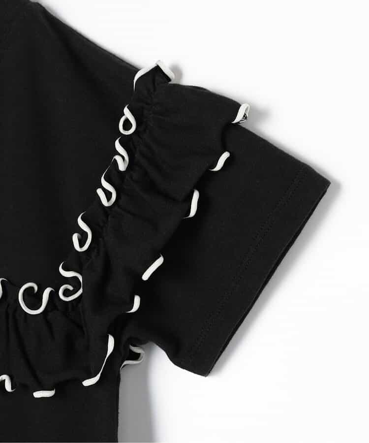 Japanese children's clothing p.prem#r ruffled short-sleeved top 80-140cm girls summer TOPS 