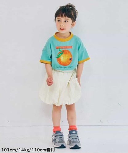 Japanese children's clothing p.prem#r fruit print top 80-140cm boys/girls summer TOPS 