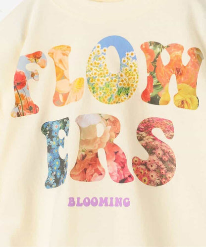 Japanese children's clothing p.prem#r FLOWERS printed tops 80-140cm boys/girls summer TOPS 