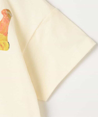 Japanese children's clothing p.prem#r FLOWERS printed tops 80-140cm boys/girls summer TOPS 
