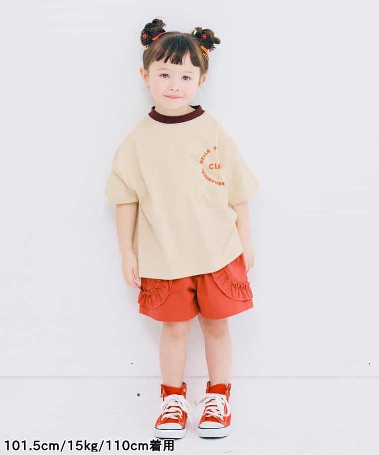 Japanese children's clothing p.prem#r letter print short-sleeved top 80-140cm boys/girls summer TOPS 