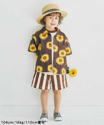 Japanese children's clothing p.prem#r summer shirt 80-140cm boys summer TOPS 
