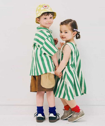 Japanese children's clothing p.prem#r summer shirt 80-140cm boys summer TOPS 