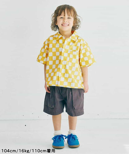 Japanese children's clothing p.prem#r summer shirt 80-140cm boys summer TOPS 