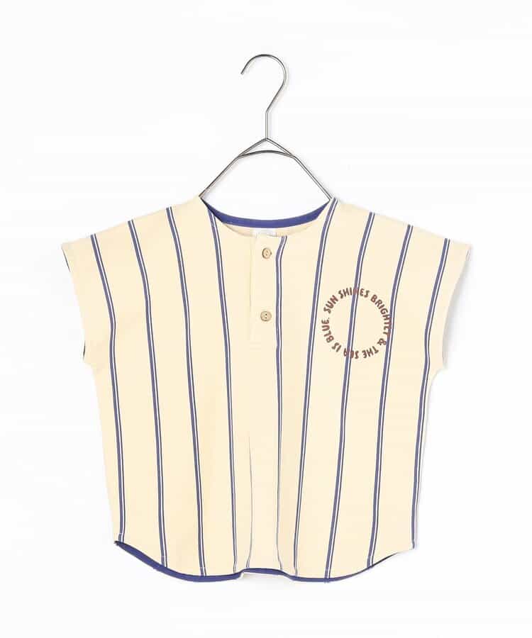 Japanese children's clothing p.prem#r striped sleeveless top 80-140cm boys' summer TOPS 