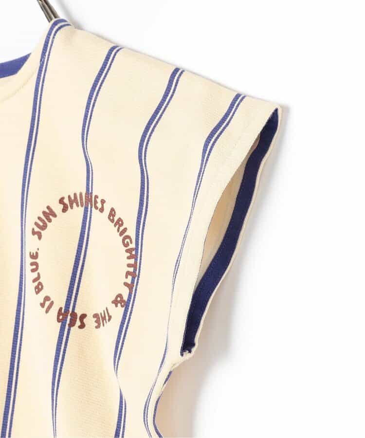 Japanese children's clothing p.prem#r striped sleeveless top 80-140cm boys' summer TOPS 