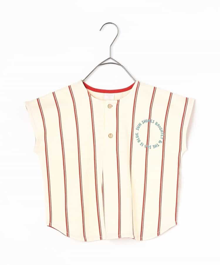 Japanese children's clothing p.prem#r striped sleeveless top 80-140cm boys' summer TOPS 