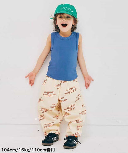 Japanese children's clothing p.prem#r simple ribbed vest 80-140cm boys' summer TOPS 