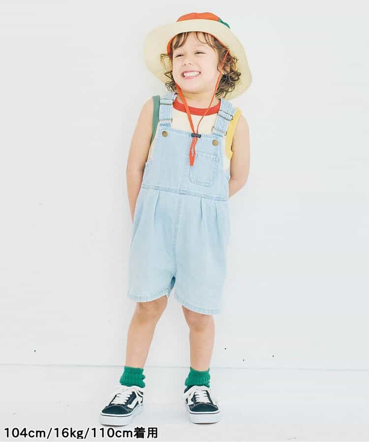 Japanese children's clothing p.prem#r simple ribbed vest 80-140cm boys' summer TOPS 