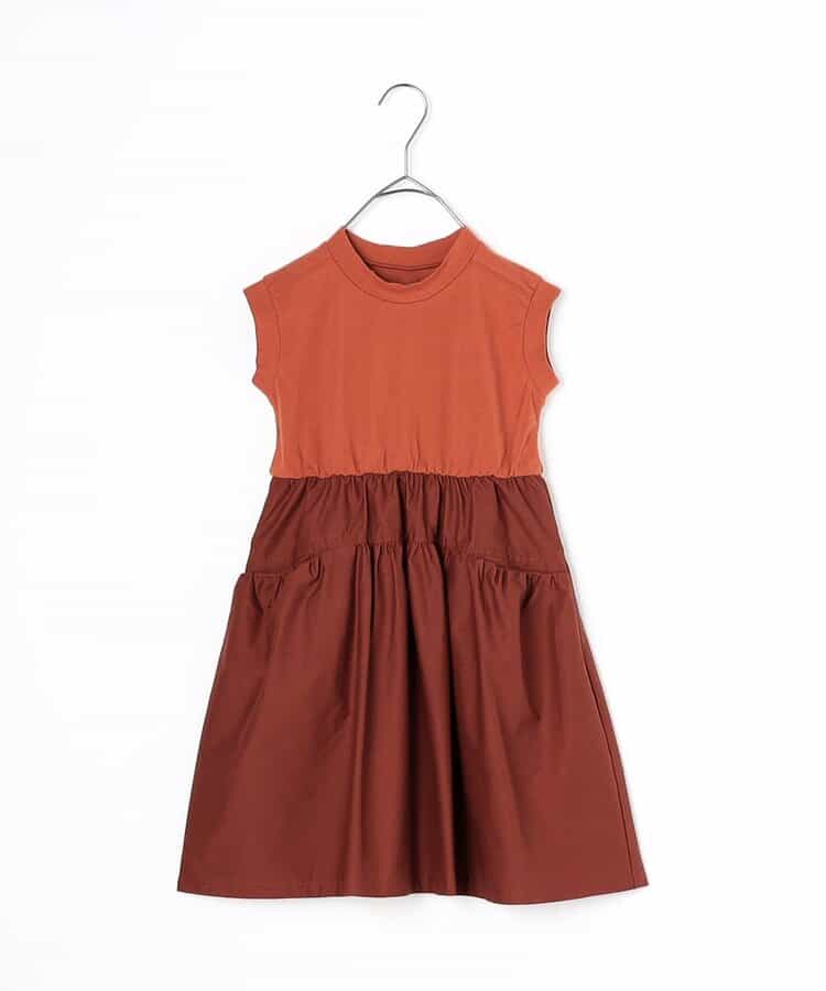Japanese children's clothing p.prem#r workwear patchwork dress 80-140cm girls summer dresses 