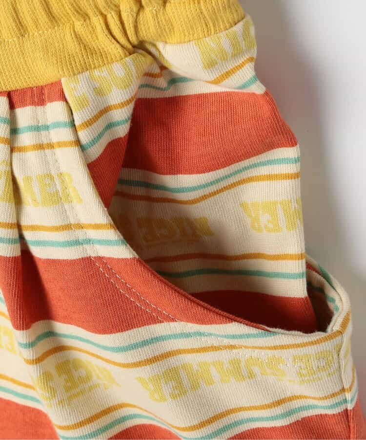 Japanese children's clothing p.prem#r striped shorts 80-140cm boys' summer PANTS 