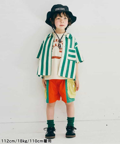 Japanese children's clothing p.prem#r work shorts 80-140cm boys' summer PANTS 