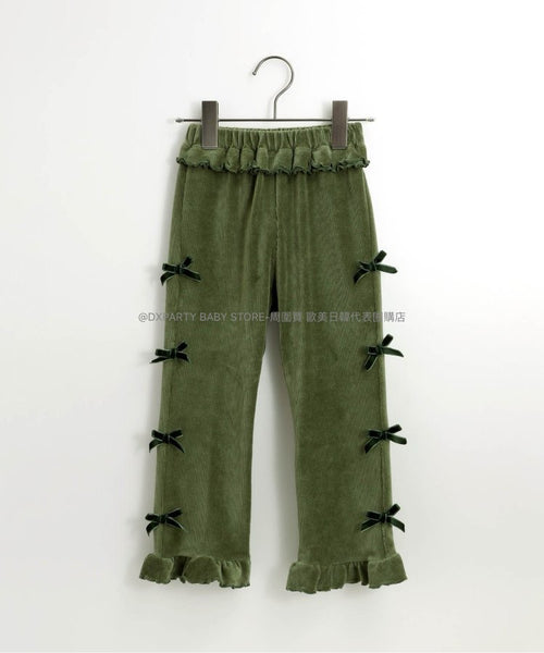 日本童裝 p.prem#r 絲帶長褲 80-140cm 女童款 秋冬季 PANTS