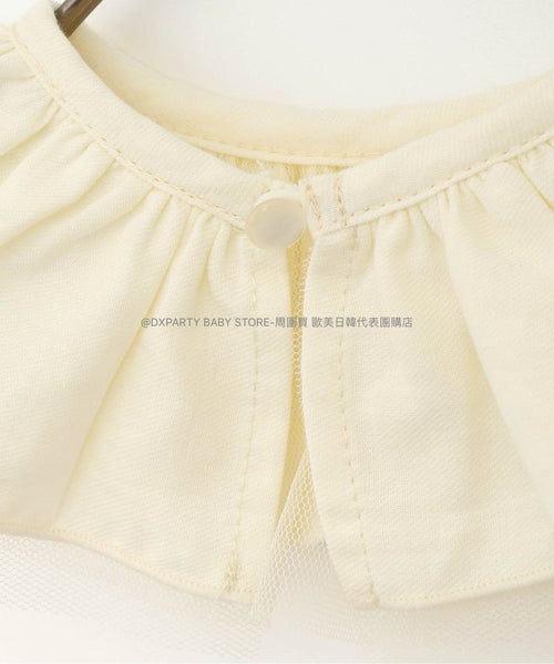 日本童裝 p.prem#r 蝴蝶結花領連衣 60-80cm 女童款 初生嬰兒 秋冬季 Jumpsite