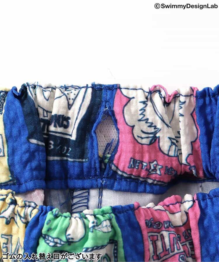 Japanese children's clothing FOKIDS × Swimmy DesignLab HOZONHOZON shorts 80-140cm boys' spring PANTS Other brand children's clothing 