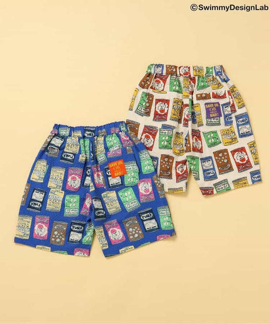 Japanese children's clothing FOKIDS × Swimmy DesignLab HOZONHOZON shorts 80-140cm boys' spring PANTS Other brand children's clothing 