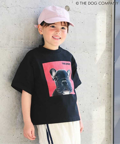 FOKIDS x THE DOG Japanese Children's Clothing: Printed Short-Sleeved Top (80-140cm) for Boys and Girls (Summer) (Other Brands) 