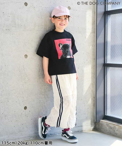FOKIDS x THE DOG Japanese Children's Clothing: Printed Short-Sleeved Top (80-140cm) for Boys and Girls (Summer) (Other Brands) 